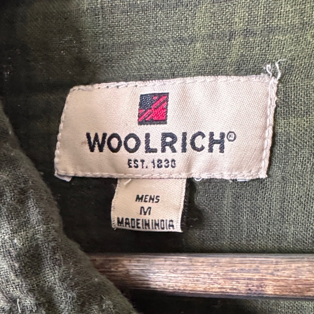 Woolrich Dark Green Men's Shirt Jacket - Picture 2 of 5